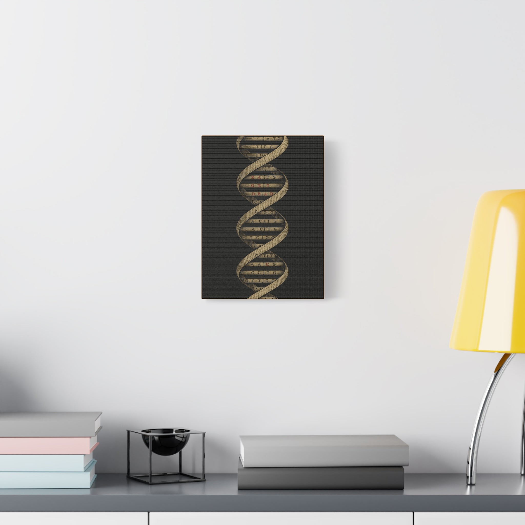 DNA Strand Matte Canvas Wall Art